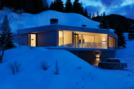 Modern Norveç Evlerinden Manzaralar