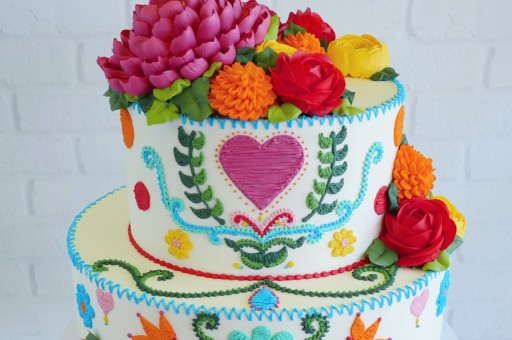 Nakışla Süslü Pastalar