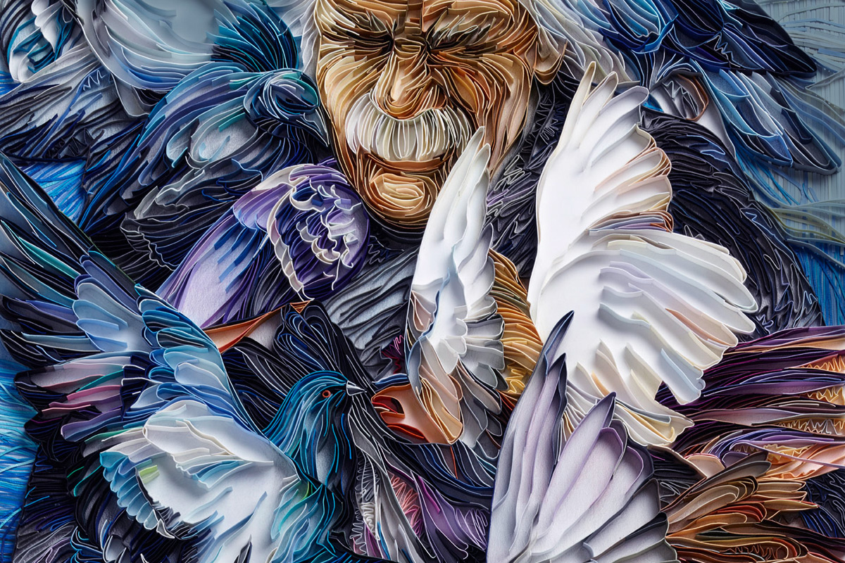 Kağıtlarla Yapılan Sıradışı Portreler